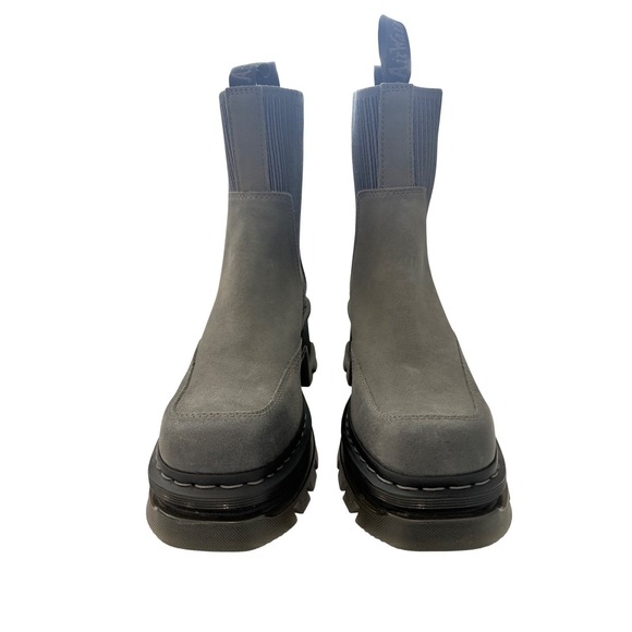 Dr. Martens Corran Chelsea Boots Grey Suede Square Toe Platform US Women 8 - Picture 3 of 9